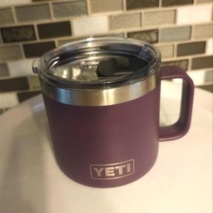 NEW - YETI 14 oz Rambler Mug with Magslider Lid - Purple